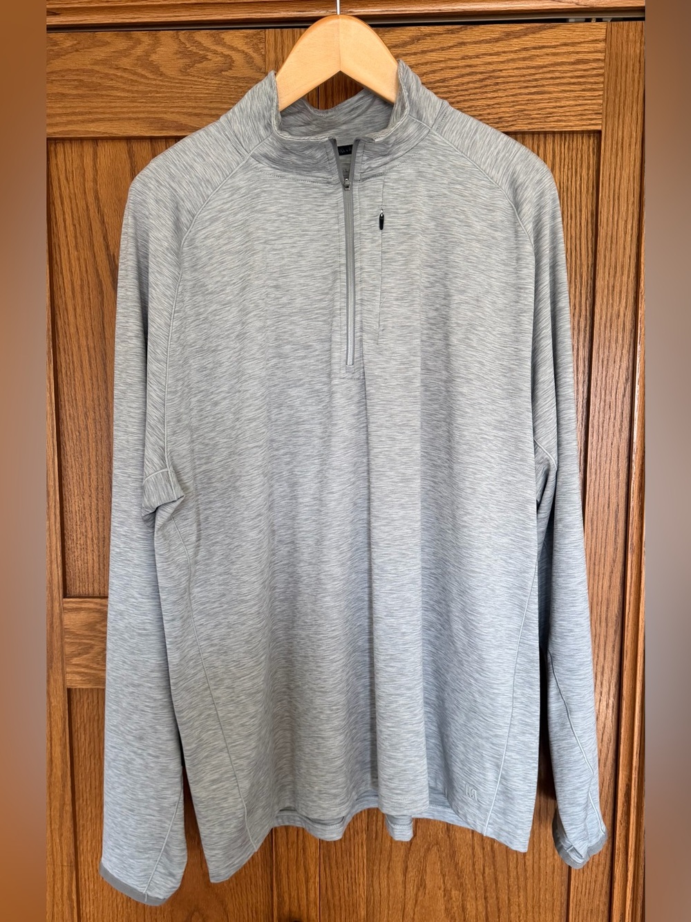 VRST Men's Heather Light Gray Quarter-Zip Pullover Hoodie